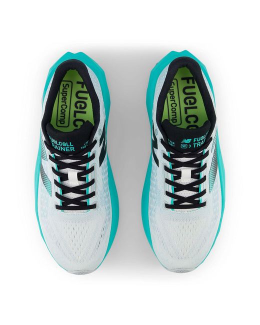 New Balance Blue Fuelcell Supercomp Trainer V3 'Cyber Jade' for men