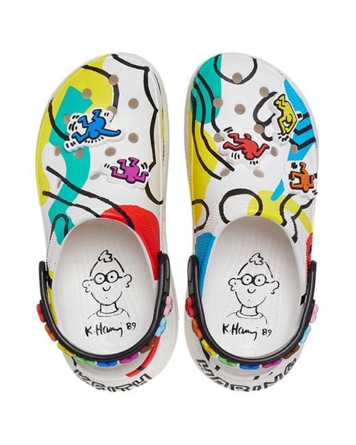 CROCSTM Blue X Keith Haring Mega Crush Clog Multi' for men
