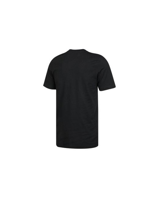 Adidas Black Originals Sprt Graphic Gradient Logo Logo Sports Round Neck Short Sleeve for men
