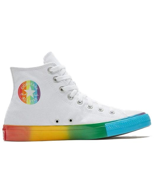 Converse Blue Chuck Taylor All Star Hi Smiley Multi Sneaker for men