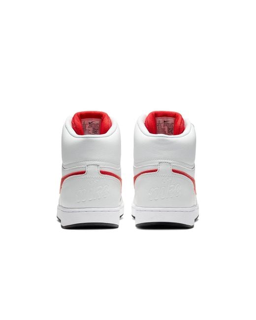 Nike White Ebernon Mid for men