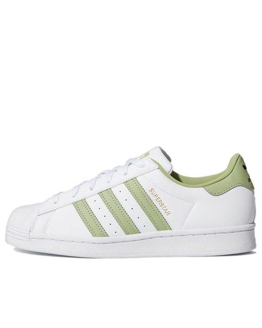 Adidas White (Wmns) Superstar Magic Lime'