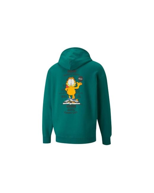 PUMA Green X Garfield Hoodie 'Parasailing' for men