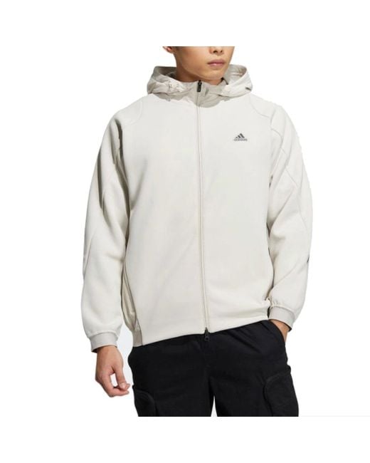 Adidas White Tech Premium Woven Jacket for men
