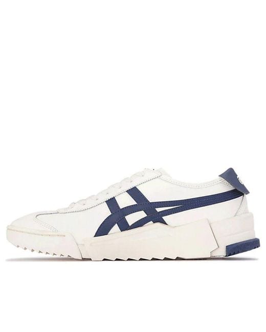 Onitsuka Tiger Blue D-Trainer Mx Shoes 'Cream Peacoat' for men