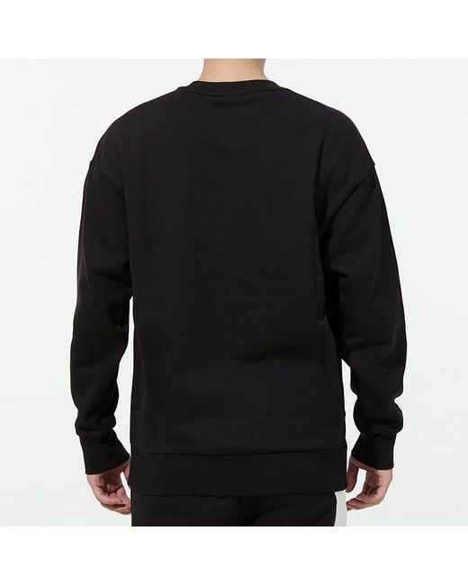 PUMA Black Contrasting Colors Zipper Pocket Sports Round Neck Pullover for men