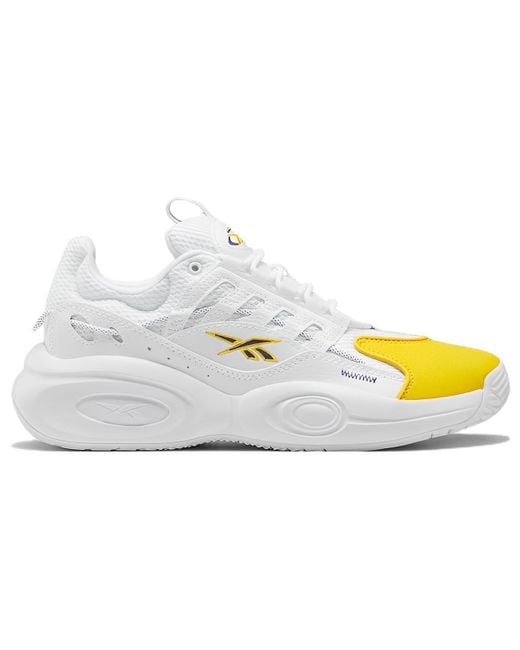 Reebok White Solution Mid Collegiate' for men