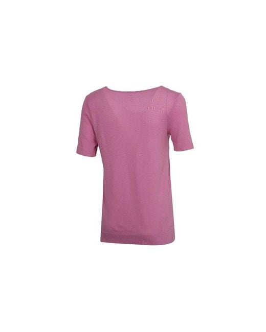 Nike Purple (Wmns) As W Nk Infinite Top Ss Gx Magic Flamingo