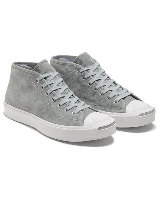 Converse Gray Jack Purcell Mid 'Ash Stone' for men