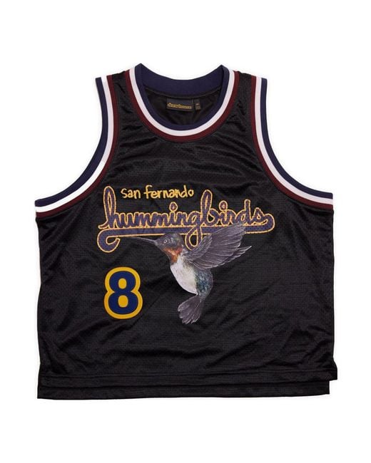 Drew House Black Hummingbirds Cropped Basketball Jersey for men