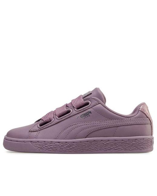 PUMA Basket Heart Bio Hacking Casual Board Shoes Purple | Lyst