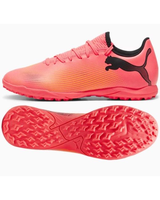PUMA Red Future 7 Play Mg Soccer Shoes for men
