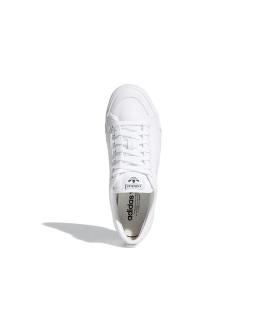 Adidas White Nizza Trefoil 'Cloud' for men