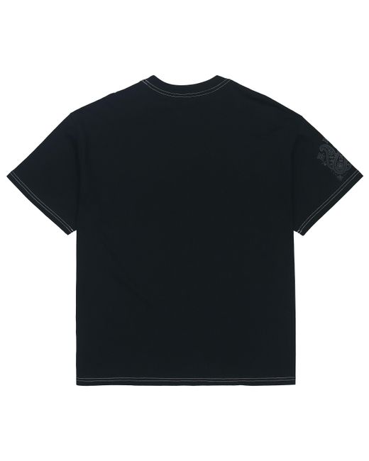 Nike Black Solid Color Alphabet Pattern Printing Round Neck Cotton Short Sleeve for men