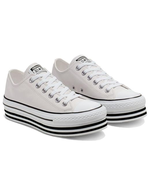 Converse White (Wmns) Chuck Taylor All Star Platform Low Top Creamy Sponge Cake Sole