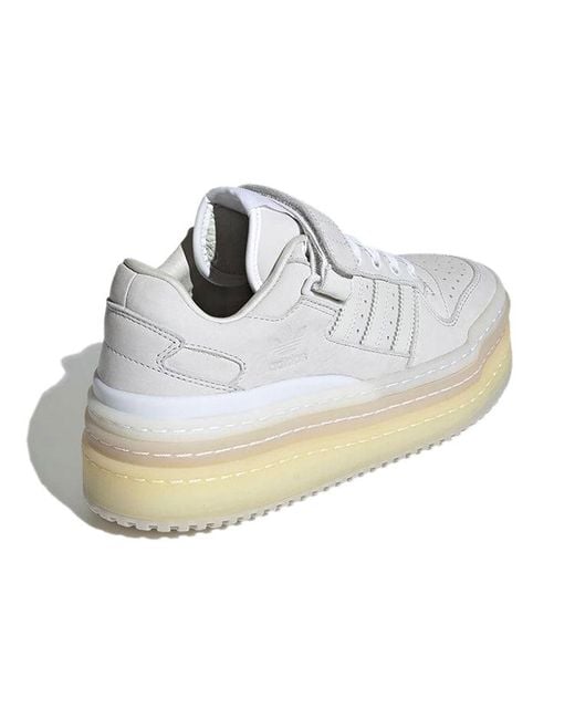 Adidas White Triple Platforum Low