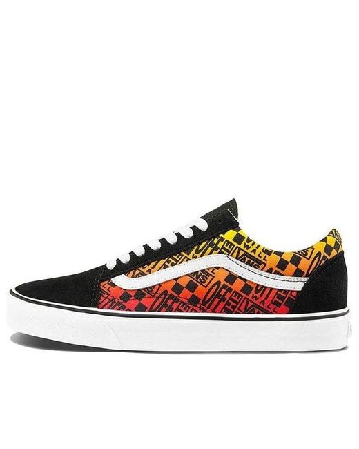 Vans Red Old Skool 'Logo Flame' for men