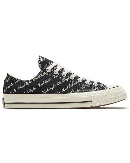 Converse Blue Chuck 70 Low 'Scripted Signature Print for men