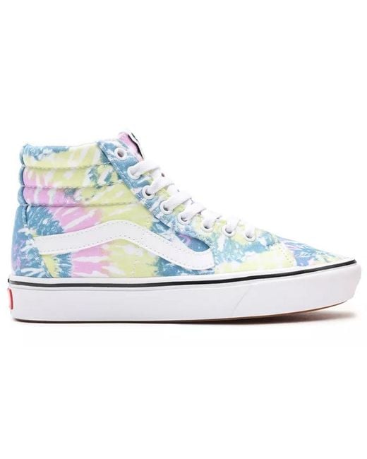 Vans Blue Tie-Dye Comfycush Sk8-Hi for men