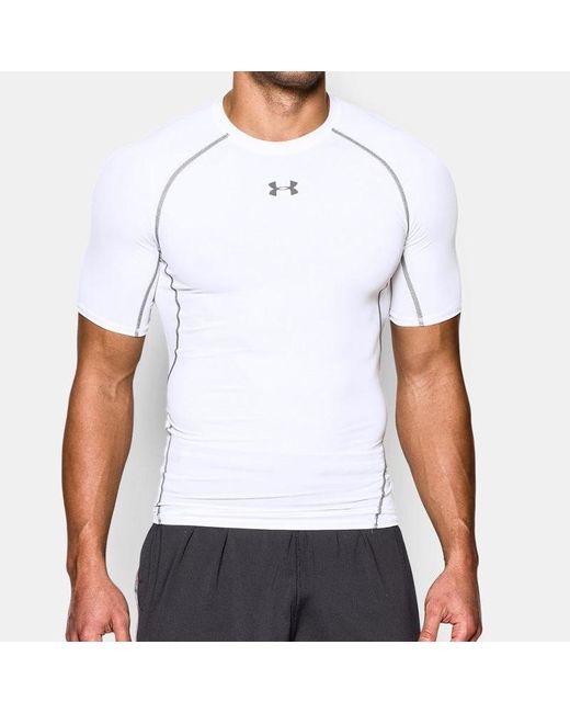 Under Armour Blue Training Sports Tight Short Sleeve Tops for men