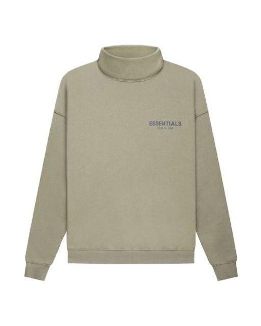 Fear Of God Green Fw21 Pullover Mock Neck Sweatshirt 'Pistachio' for men