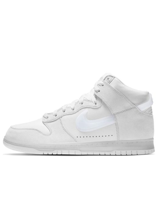 Nike White X Slam Jam Dunk High Platinum' for men