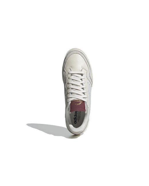 Adidas White Supercourt 'Chalk Burgundy' for men
