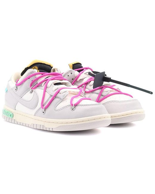 Nike Purple X Off- Dunk Low 'Lot 30 Of 50' for men