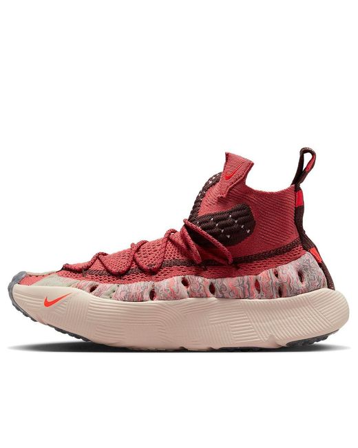 Nike Red Ispa Sense Flyknit 'Adobe' for men