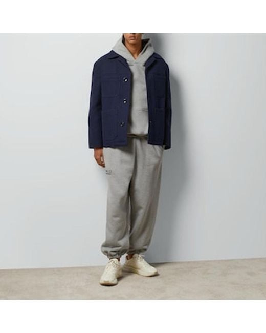 Gucci Gray Cotton Hooded Sweatshirt With Print for men