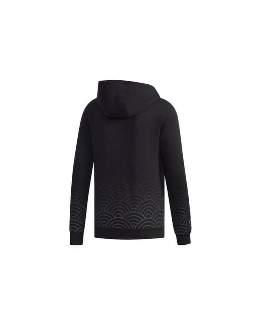 Adidas Blue Neo Sweat Hoody Knitted Hooded Sweater for men