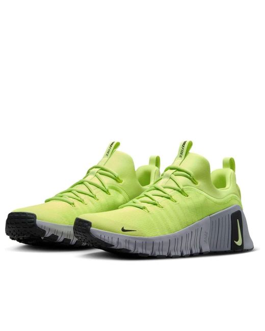 Nike Green Free Metcon 6 Workout Shoes for men