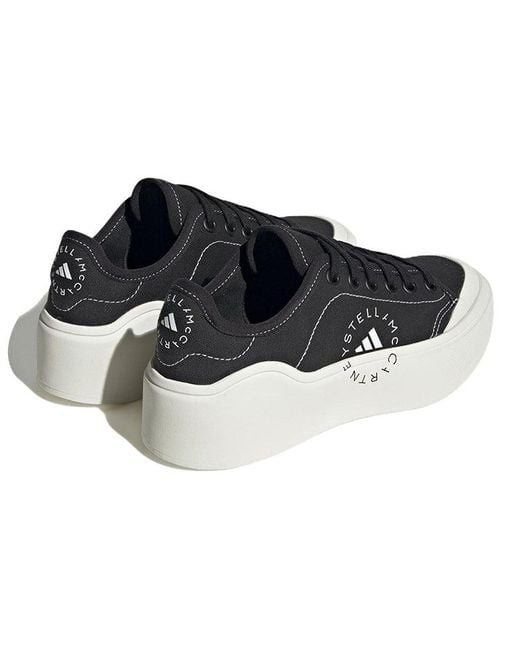 Adidas Black By Stella Mccartney Court Shoes 'Core Off' for men