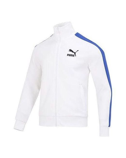 PUMA White Iconic T7 Track Jacket for men