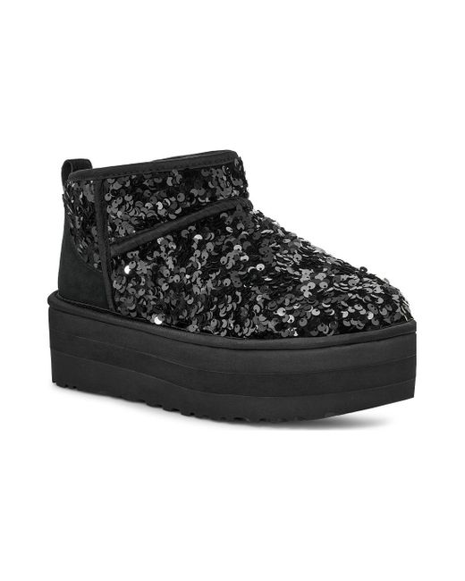 Ugg Black (Wmns) Ultra Mini Chunky Sequin