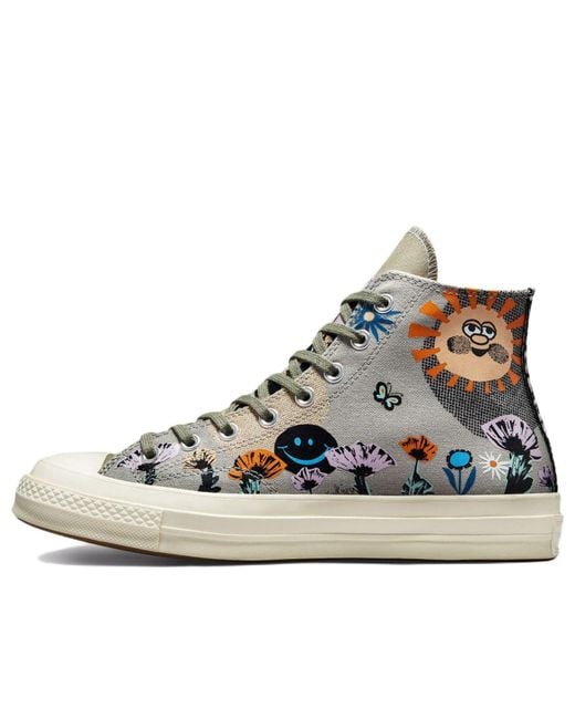 Converse Blue Chuck 70 High 'Floral' for men