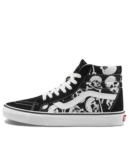 Vans Black Sk8-Hi Reissue 'Skulls' for men