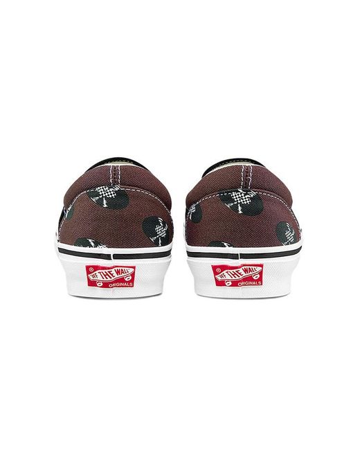 Vans Brown Wacko Maria X Og Classic Slip-On Records' for men