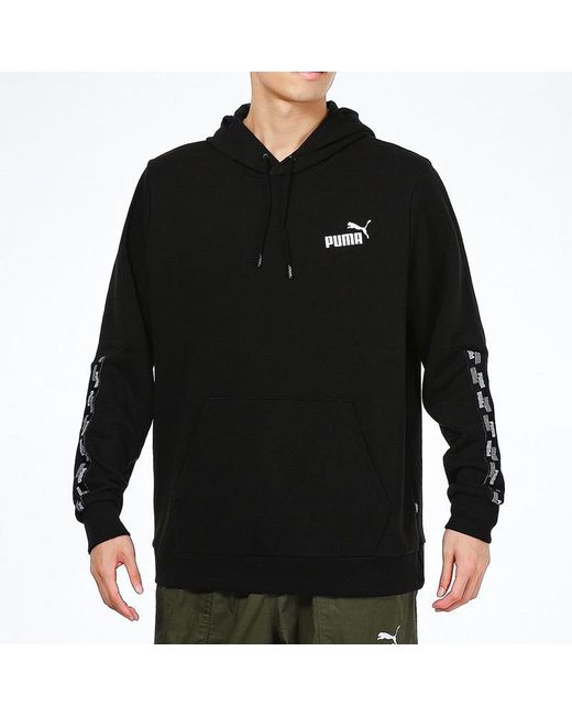 PUMA Black Essentials Tape Sweatshirt for men