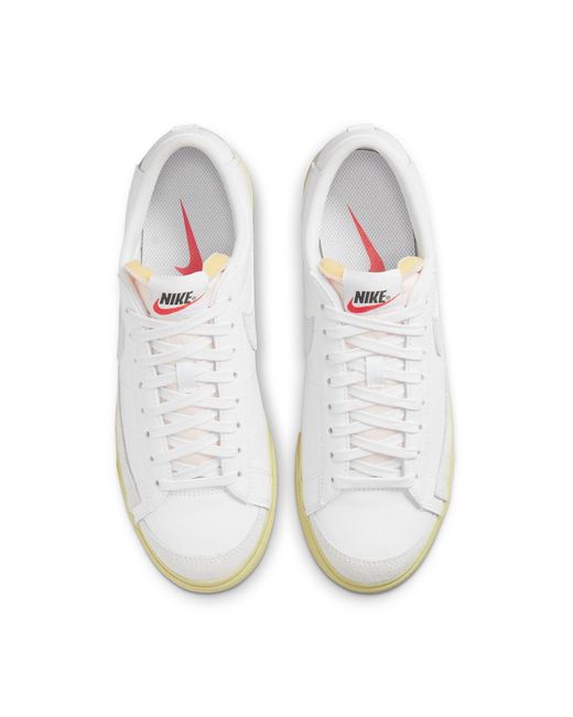 Nike White (Wmns) Blazer Low Platform Lemon Wash'