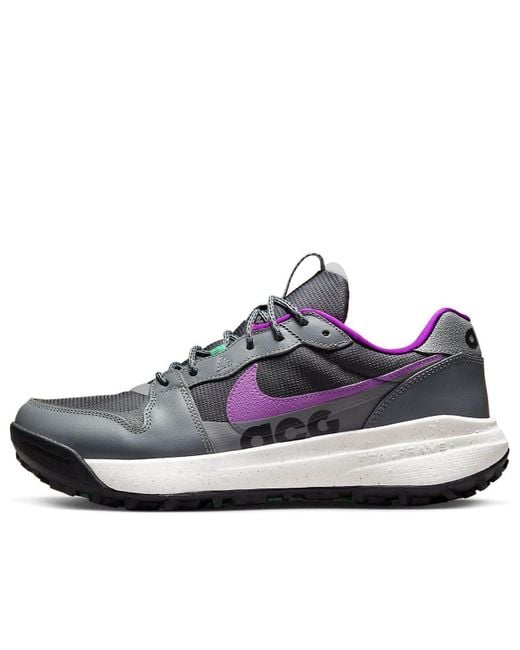 Nike Blue Acg Lowcate 'smoke Grey Vivid Purple' Dx2256-002 Trainers Shoes Uk 8 for men