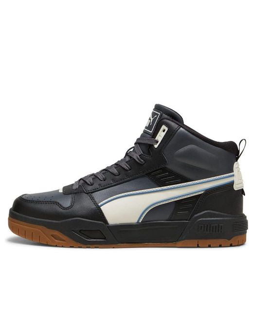 PUMA Black Rbd Tech Mid Gum' for men