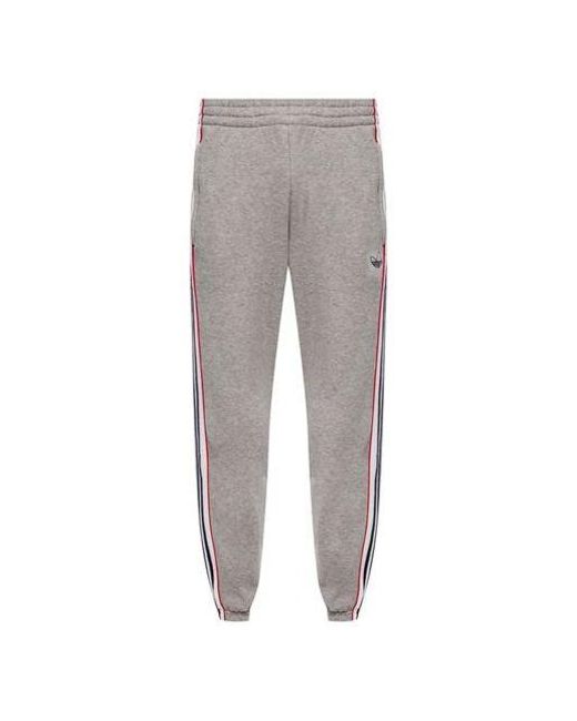 Adidas Gray Originals 3-Stripes Panel Sweat Pants for men