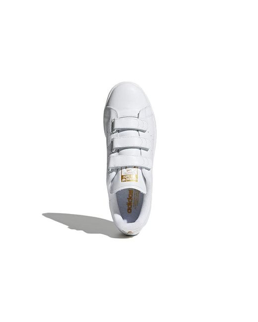 Adidas White Originals Stan Smith Shoes 'Cloud Metallic' for men