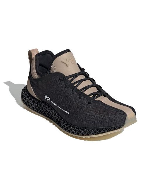 Adidas Black Y-3 Runner 4D Sesame' for men