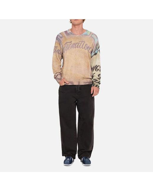 Stussy Pink Alfonso Sweater for men