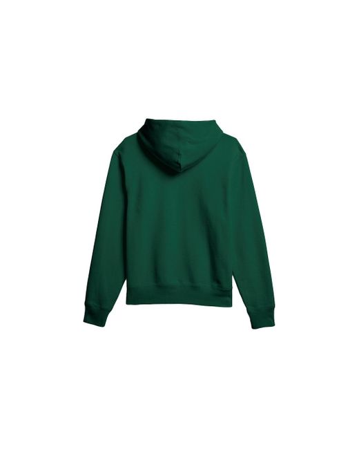 Adidas Green Originals X Pw Basics Hood Embroidered Monogrammed Hooded Sweater