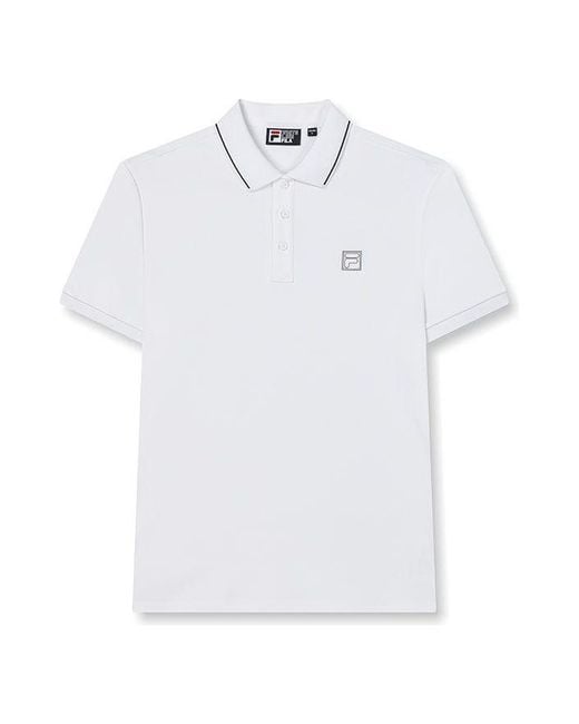Fila White Heritage Collection Polo Shirt for men