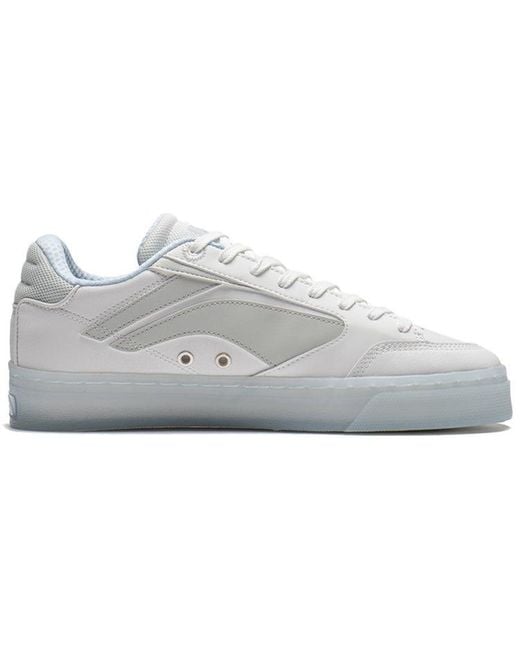 Li-ning White 180 Low Cozy Skateboarding Shoes Frost for men