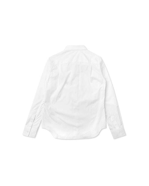 COMME DES GARÇONS PLAY White Emblem Button Down for men